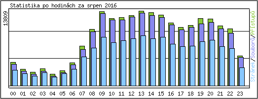 Statistika po hodin�ch