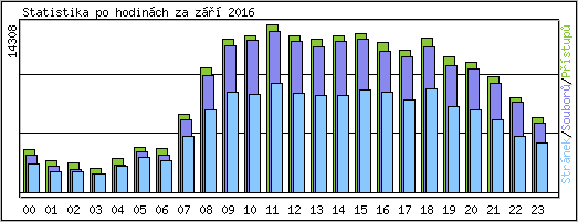 Statistika po hodin�ch